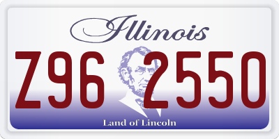 IL license plate Z962550