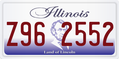 IL license plate Z962552