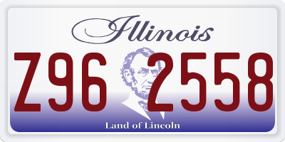 IL license plate Z962558