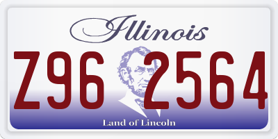 IL license plate Z962564