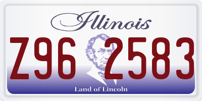 IL license plate Z962583