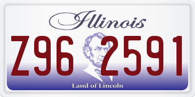 IL license plate Z962591