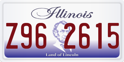 IL license plate Z962615