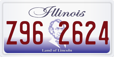 IL license plate Z962624