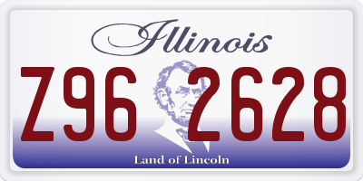 IL license plate Z962628