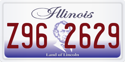 IL license plate Z962629