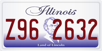 IL license plate Z962632