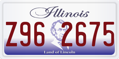 IL license plate Z962675
