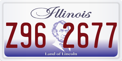 IL license plate Z962677