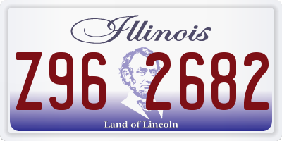 IL license plate Z962682