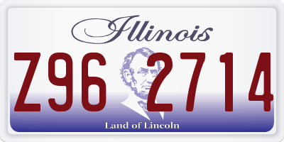 IL license plate Z962714