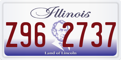 IL license plate Z962737