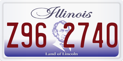 IL license plate Z962740