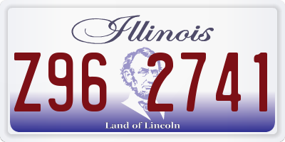IL license plate Z962741