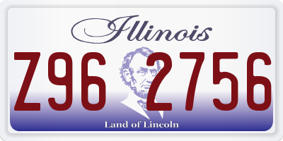 IL license plate Z962756