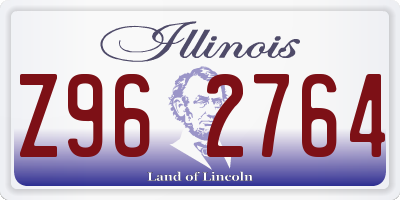 IL license plate Z962764