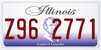 IL license plate Z962771