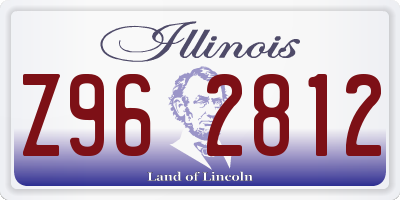 IL license plate Z962812