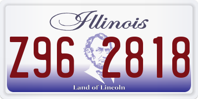 IL license plate Z962818