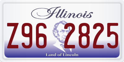 IL license plate Z962825