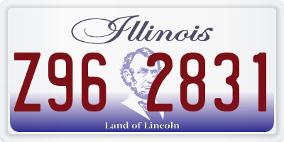 IL license plate Z962831
