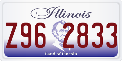 IL license plate Z962833