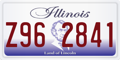 IL license plate Z962841