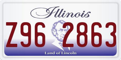 IL license plate Z962863