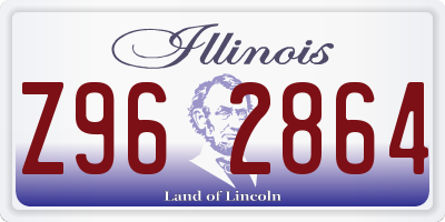 IL license plate Z962864