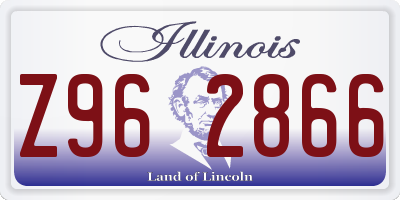 IL license plate Z962866