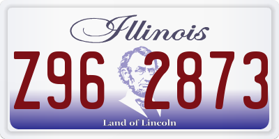 IL license plate Z962873