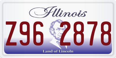 IL license plate Z962878