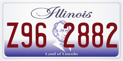 IL license plate Z962882