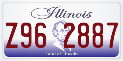IL license plate Z962887