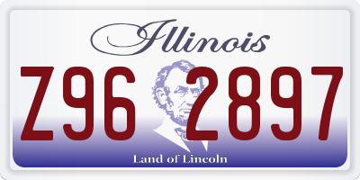 IL license plate Z962897