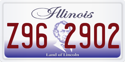 IL license plate Z962902