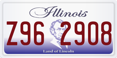 IL license plate Z962908