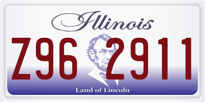 IL license plate Z962911