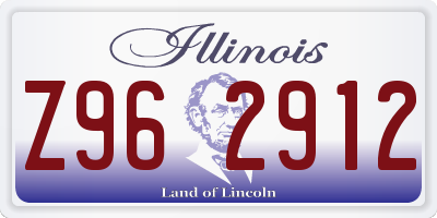 IL license plate Z962912