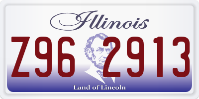 IL license plate Z962913