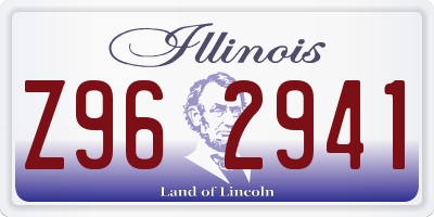 IL license plate Z962941