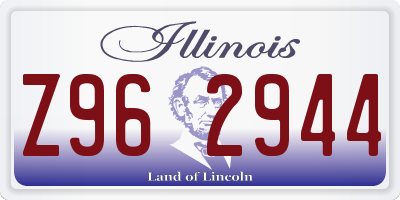 IL license plate Z962944