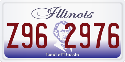 IL license plate Z962976