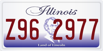 IL license plate Z962977