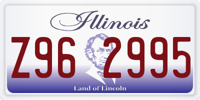 IL license plate Z962995