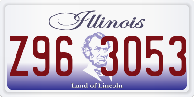 IL license plate Z963053