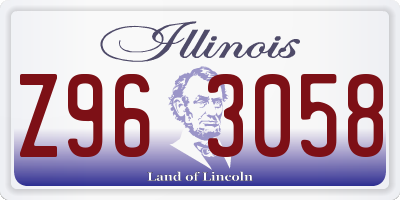 IL license plate Z963058