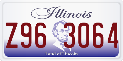 IL license plate Z963064