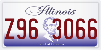 IL license plate Z963066