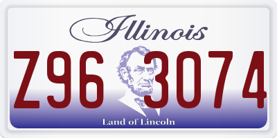 IL license plate Z963074